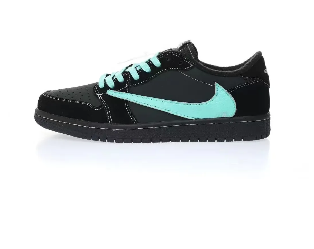 ★海外限定★入手困難★TRAVIS SCOTT（トラヴィス・スコット）X AIR JORDAN 1 LOW “BLACK PHANTOM”を“TIFFANY & CO.